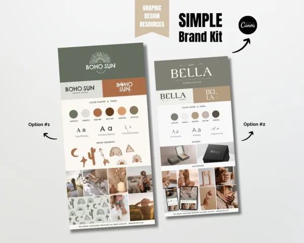 brand kit brand board brand guide brand quick guide