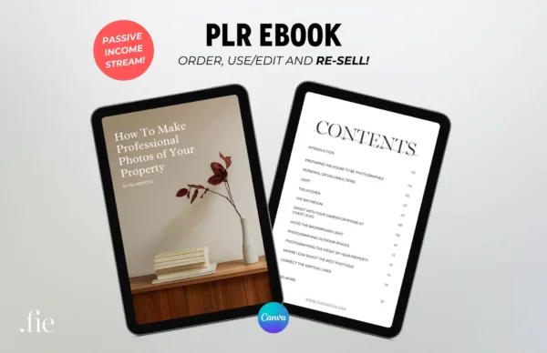 PLR Ebook Property Photography