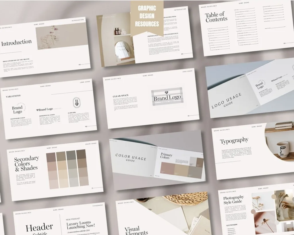 Brand Guidelines Template Side Hustle