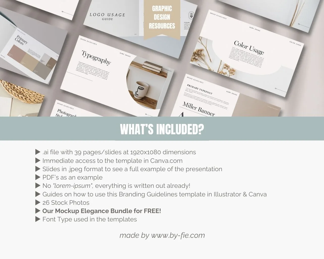 Brand Guidelines Template Side Hustle