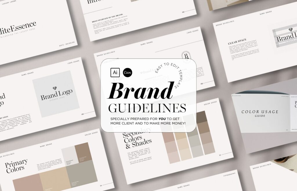 Brand Guidelines Template website design and branding services