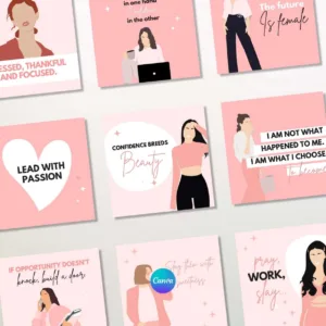 110 girl boss post templates