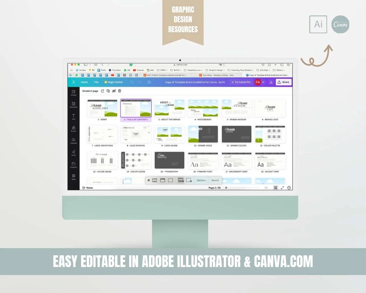 Bundle Graphic Design Contract Template Graphic Design Resources