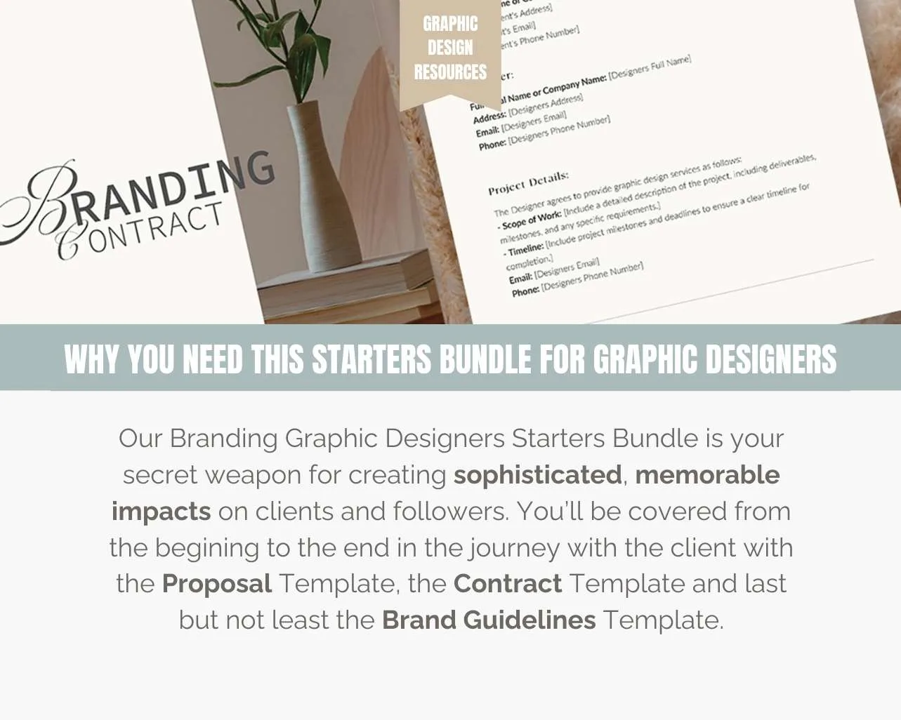 Bundle Graphic Design Contract Template Graphic Design Resources