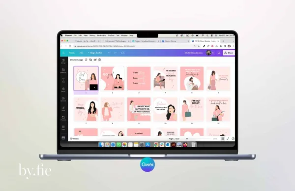 Costumizable Instagram Template Posts 110 girl boss post templates