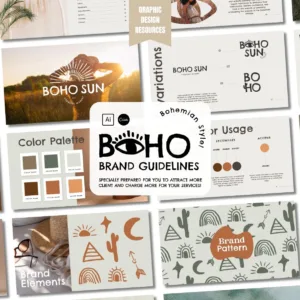 Brand Book brand guidebook brand guidelines canva template brand styleguide brand identity boho brand guidelines bohemian brand guidelines guidelines template brand guidelines canva brand guideline canva template brand design templates brand book template