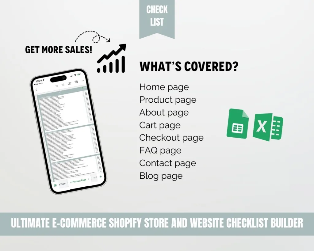 Website Checklist Ecommerce Checklist